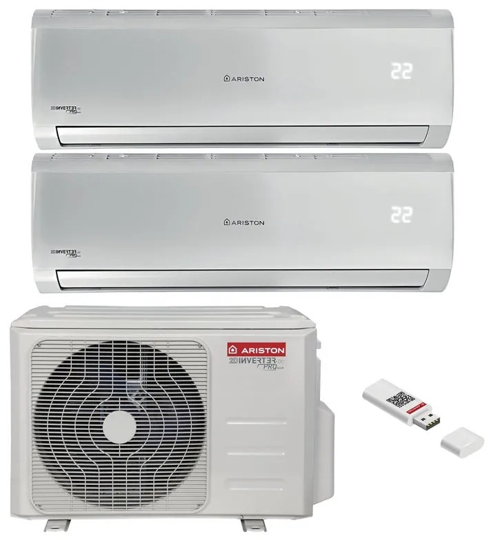 Condizionatore a muro multisplit ARISTON Dual Zenus R32 9 + 12 BTU classe A++