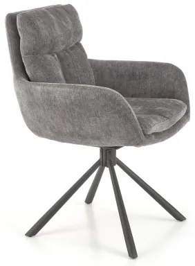 Sedia da pranzo HALSA, 1 pz., grigia