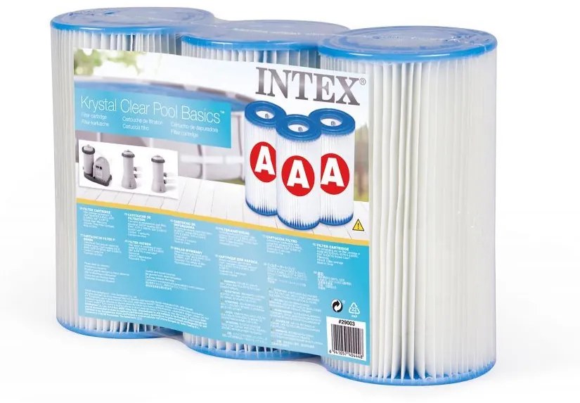 Filtro per pompa per piscina INTEX tipo A - 3 pezzi