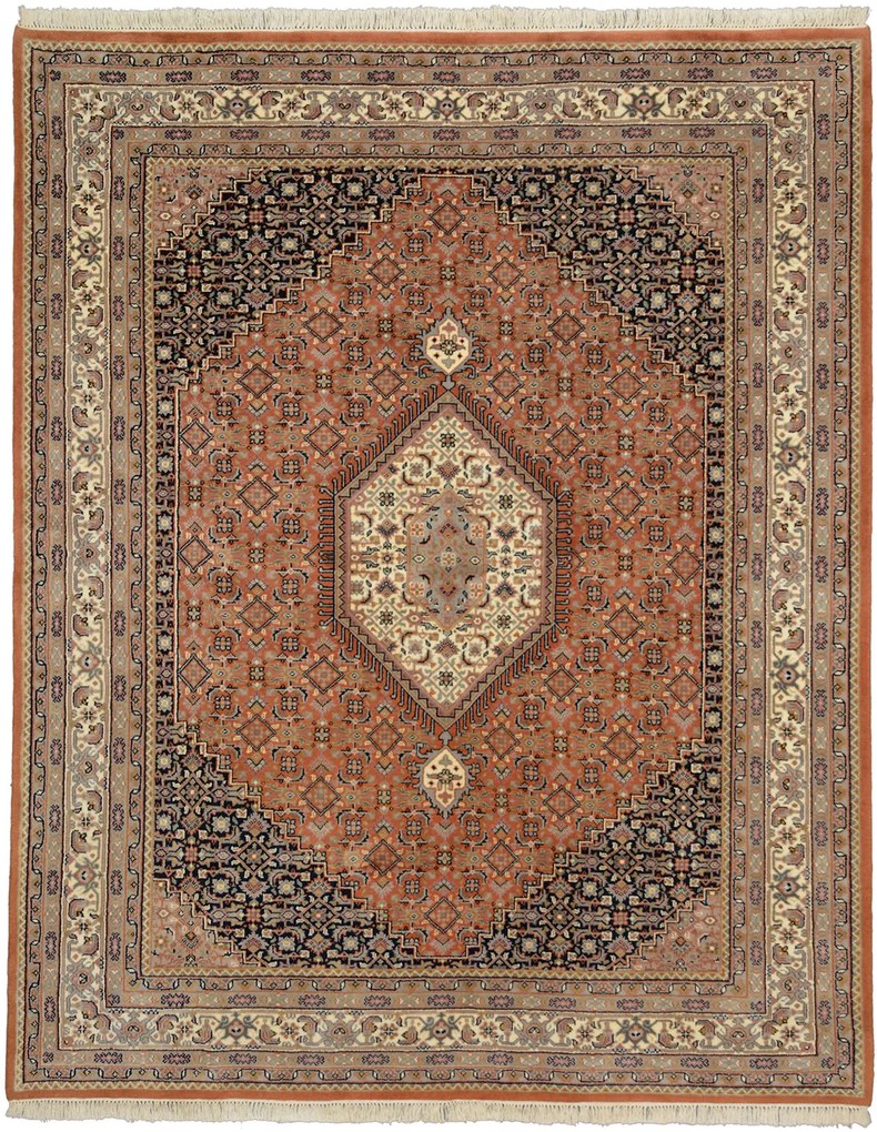 Bidjar Tappeto 200 x 250 Marrone (Indian) Annodato A Mano