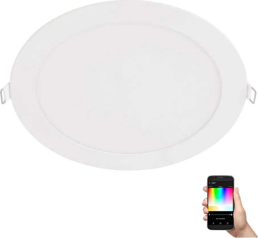 Eglo 32315 - Plafoniera LED RGBW dimmerabile FUEVA-CW LED/16W/230V Ø 22,5 cm bianco