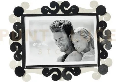 Portafoto koko piccolo orizzontale avorio,nero