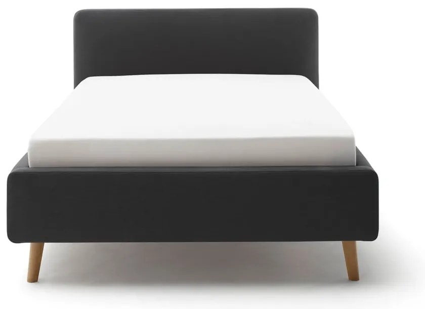 Letto singolo imbottito color antracite rete non inclusa 120x200 cm Mattis – Meise Möbel