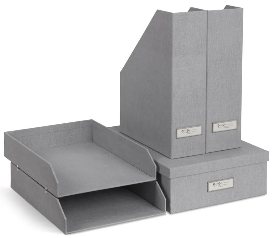 Organizzatori di documenti in cartone in set da 5 Holger - Bigso Box of Sweden