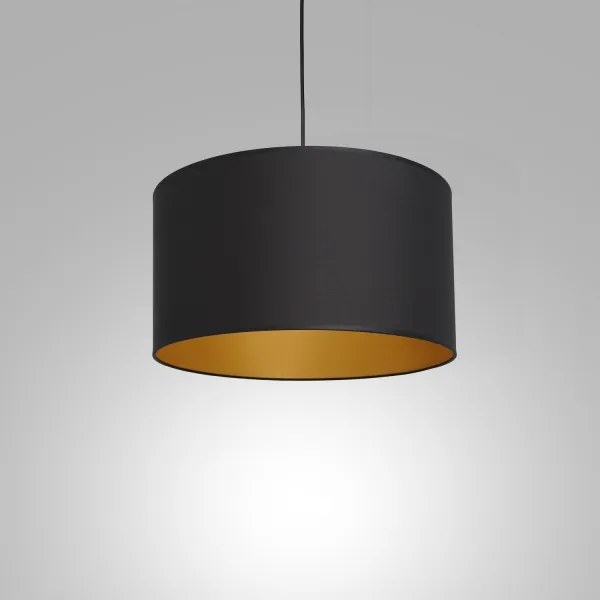 Lampadario su corda ARDEN 1xE27/60W/230V d. 40 cm nero/oro