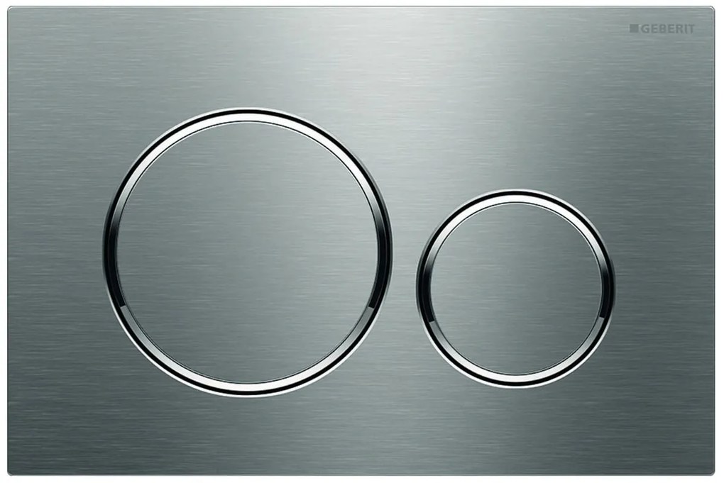 Placca di comando per wc sospeso GEBERIT SIGMA inox spazzolato