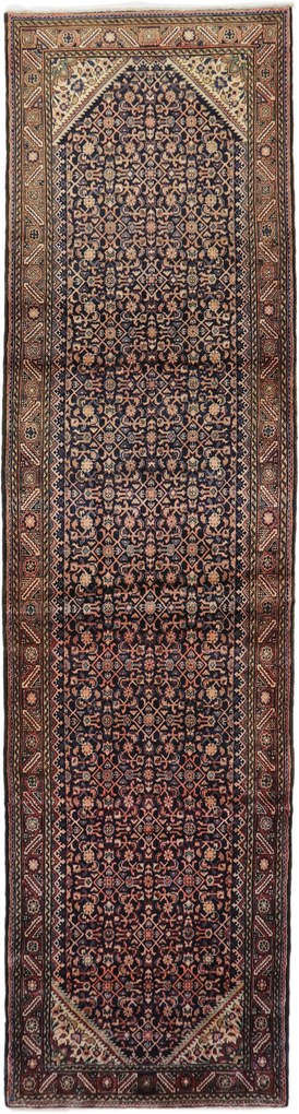 Farahan Tappeto 110x410 (Iran) Annodato A Mano