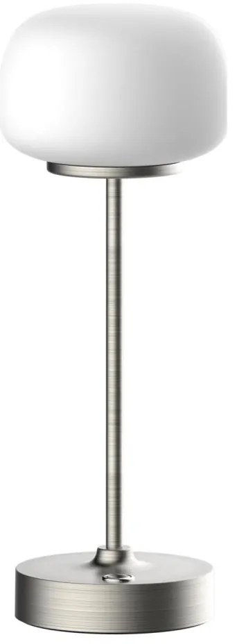 Lampada da tavolo LED dimmerabile con funzione Touch RIMINI LED/2W/5V USB 2000 mAh cromo/bianco