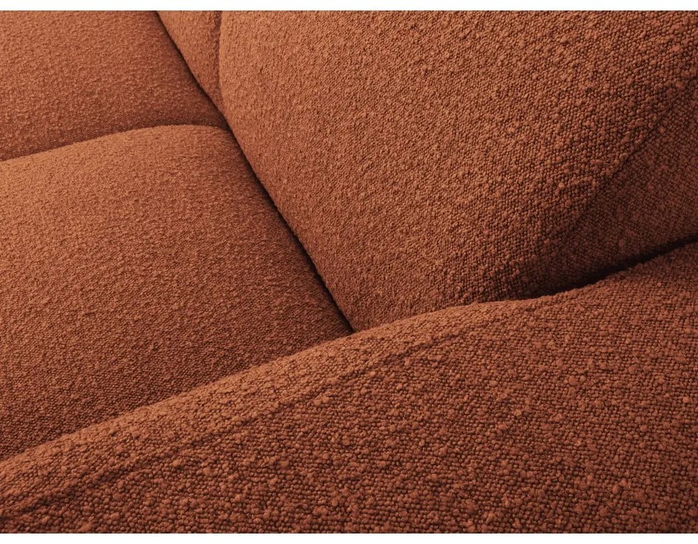 Divano angolare marrone in tessuto bouclé (angolo destro) Molino - Micadoni Home