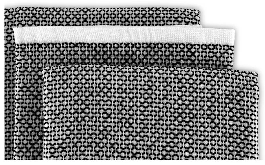 Set di 3 asciugamani 50x76 cm Duo Leno - ZicZac