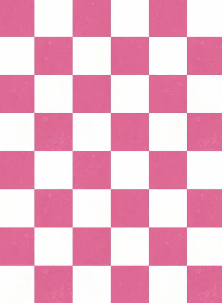 Rebel Walls Wandbild Chess - Pink