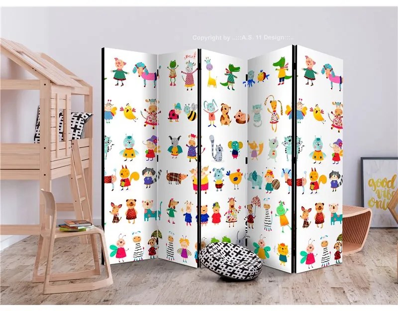 Paravento Cartoon Pets II [Room Dividers]