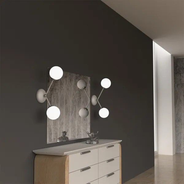 Applique JOY 2xE14/40W/230V bianco/cromo lucido