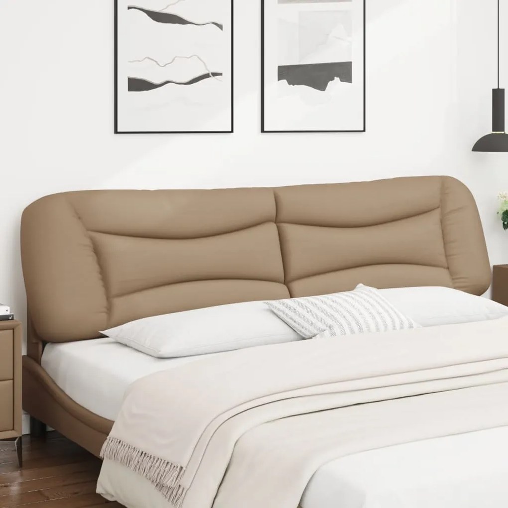 Cuscino testiera cappuccino 200 cm in similpelle