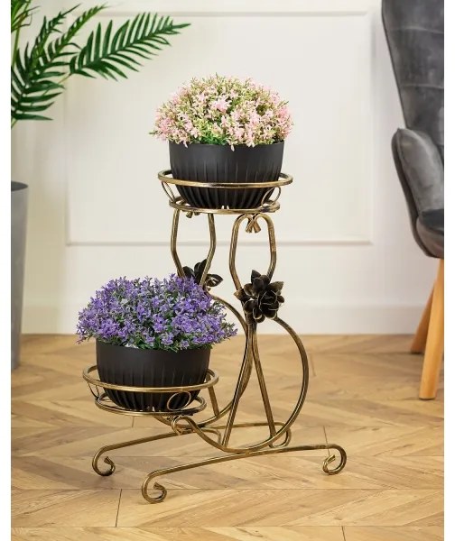 Portafiori 64x54 cm oro