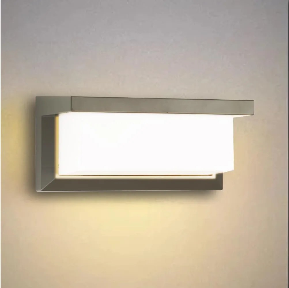 Brilagi - Applique da esterno LED RGBW BRICKY 1xE27/9W/230V grigio IP54