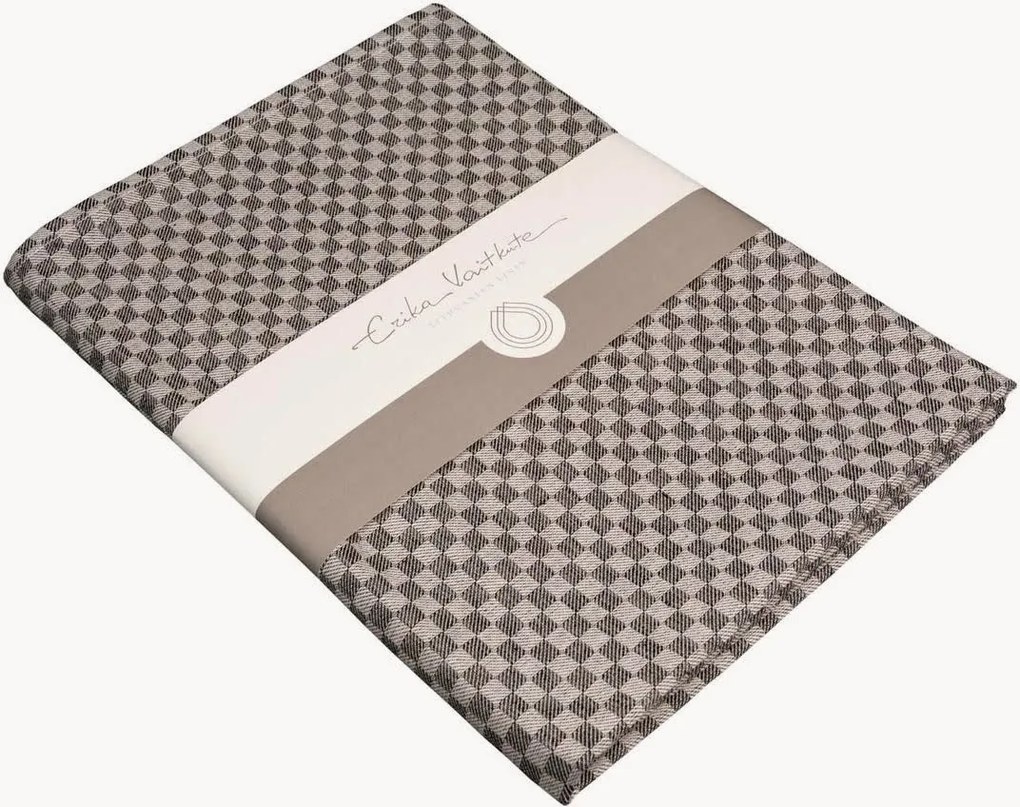 Tovaglia jacquard con aggiunta di lino Schachbrett