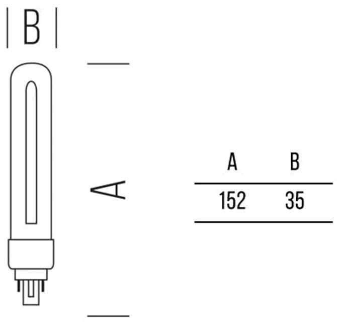 ALC 1000lm 11,5W G24d WW