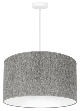 Duolla - Lampadario a sospensione con filo ROLLER ECO RECYCLING 1xE27/15W/230V diametro 45 cm grigio