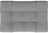 Cuscino per Sedile Imbottito 120 x 80 x 10 cm Grigio cod mxl 68443