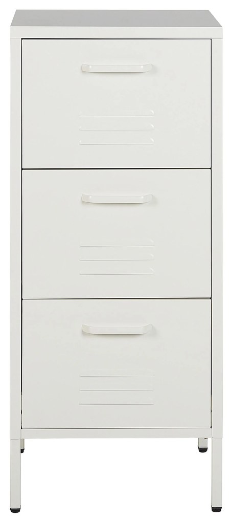 Armadio da ufficio metallo bianco 43 x 40 cm WOSTOK Beliani