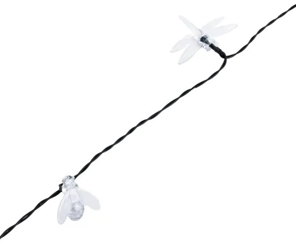 Aigostar - Catena luminosa decorativa solare 50xLED/8 funzioni 10m 800mAh IP65 bianco freddo