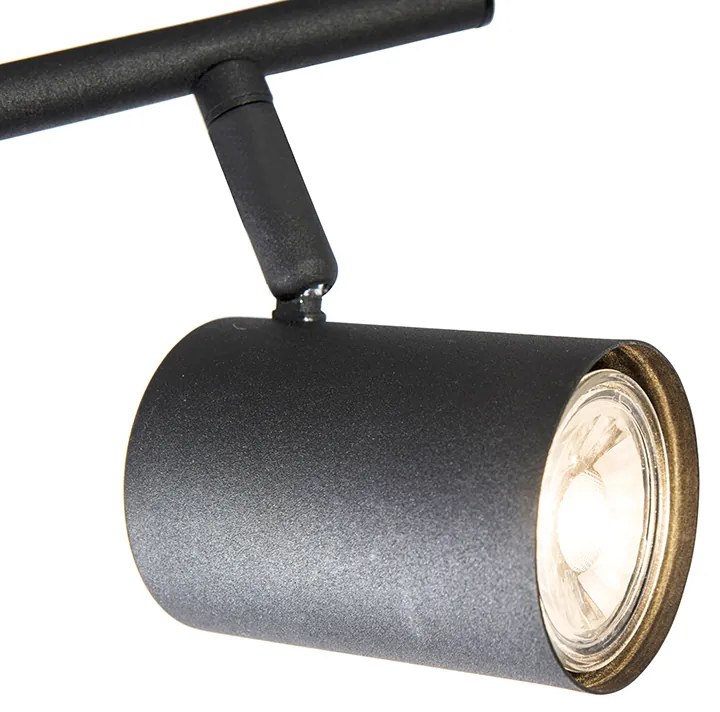 Faretto intelligente nero orientabile con 2 GU10 WiFi - Jeana