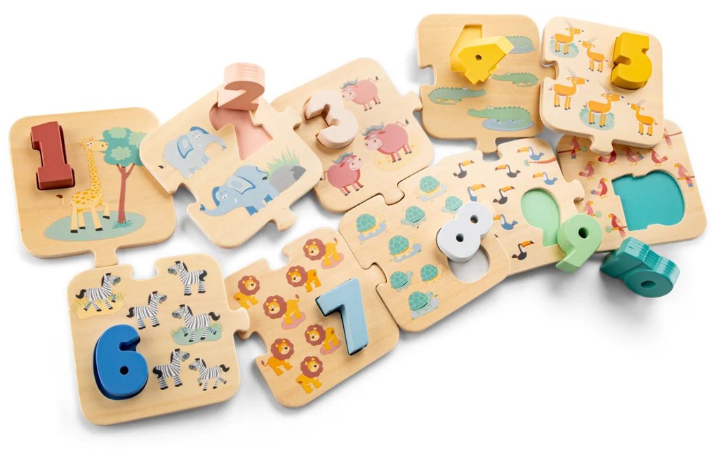 Puzzle - Impariamo i numeri - Safari