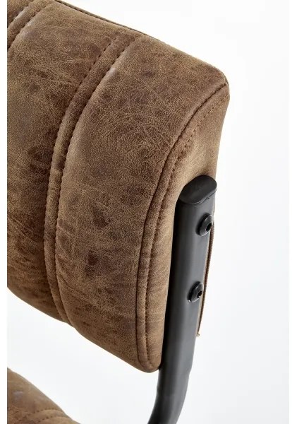 Sgabello 109x46 cm nero/marrone