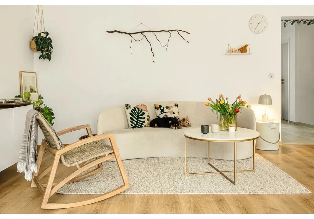 Tappeto greige in misto lana tessuto a mano 200x290 cm Minerals – Flair Rugs