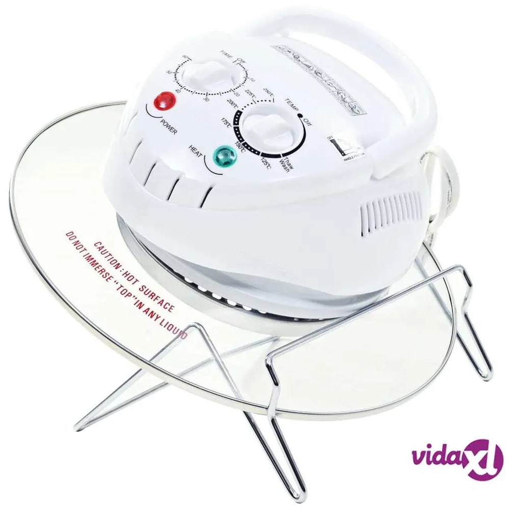 vidaXL Forno Alogeno a Convezione con Anello di Estensione 1400 W 17 L