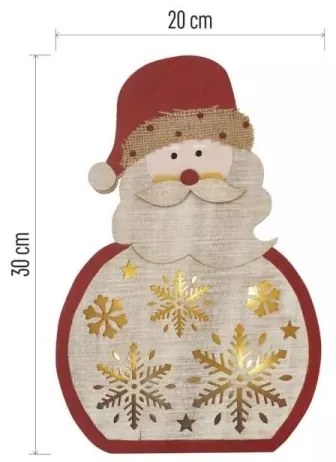 Decorazione natalizia LED LED/2xAAA Santa