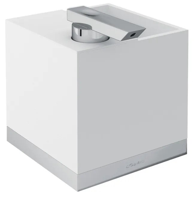 Dispenser portasapone con Portaspazzolini cromo bianco satinato The Grid 2683605 Cosmic