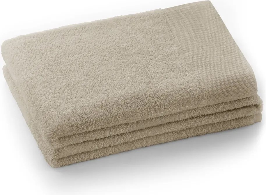 Asciugamano tipo terry beige in cotone 50x100 cm Amari – Restilo