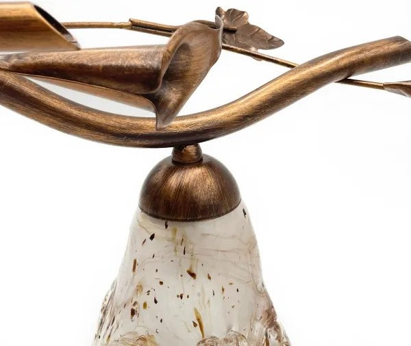 Plafoniera ROZETA 4xE14/40W/230V bronzo