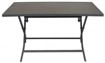 Tavolo Pieghevole in Alluminio Alabama 70 X 130, Taupe
