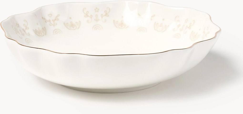 Set di 4 piatti fondi natalizi Lumos