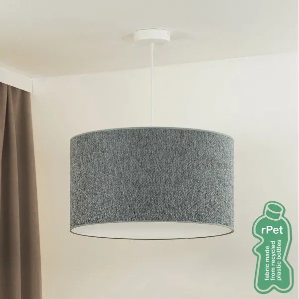 Duolla - Lampadario a sospensione con filo ROLLER ECO RECYCLING 1xE27/15W/230V diametro 45 cm verde