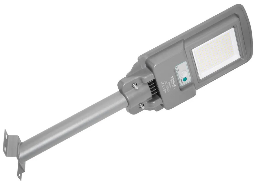 Armatura LED Solare 2000 lm Autonomia 12 ore con Telecomando e Braccio Colore Bianco Naturale 4.000K
