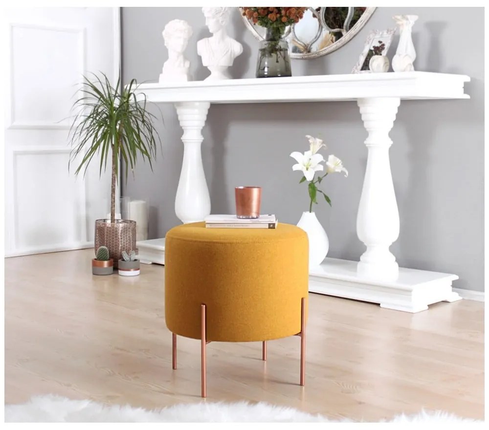 Sgabello in colore senape Copper - Artie
