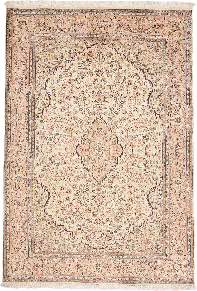 Cashmere Silk Tappeto orientale 130 x 190 (Indian) Annodato A Mano