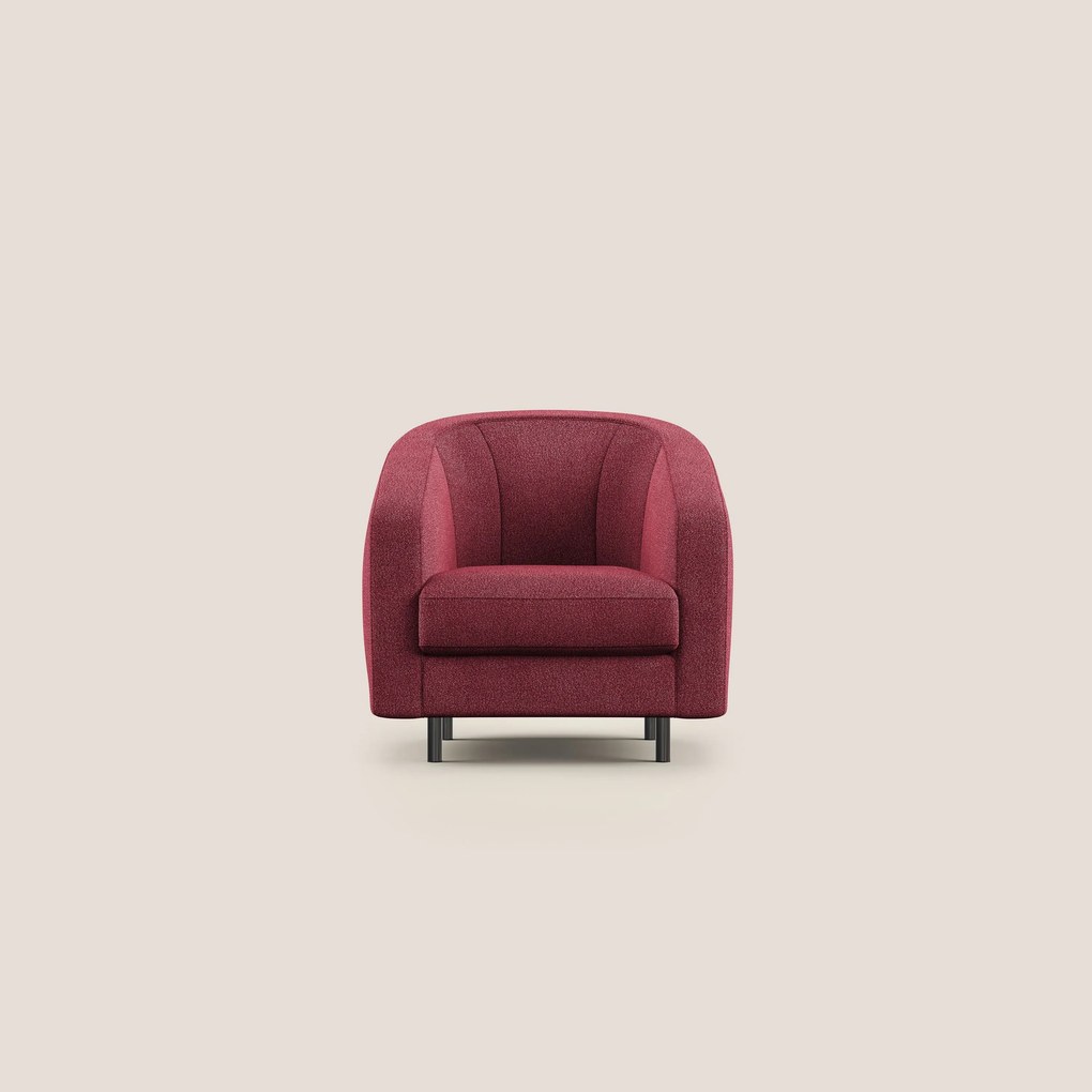 Pandora Poltroncina in morbido tessuto bouclé impermeabile T07 rosso