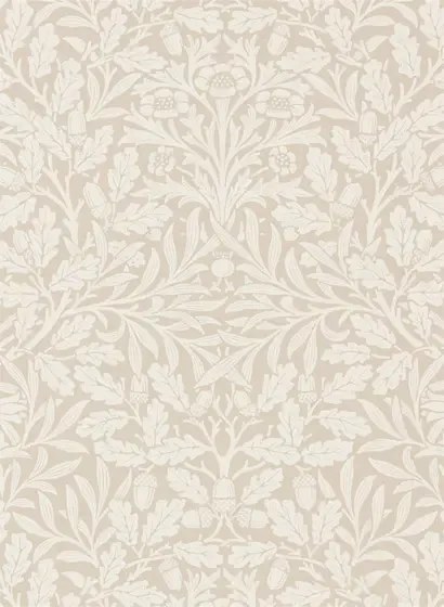 Morris & Co. Tapete Pure Acorn - Linen/ Ecru