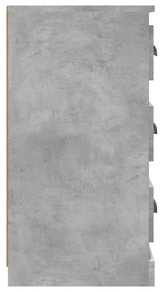 Credenza grigio cemento 70x35,5x67,5 cm in legno multistrato