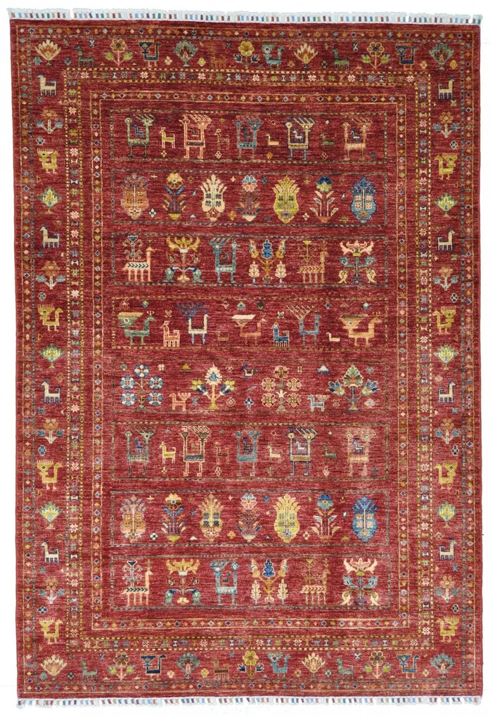 Samarkand Tappeto 220x150 (Pakistan) Annodato A Mano