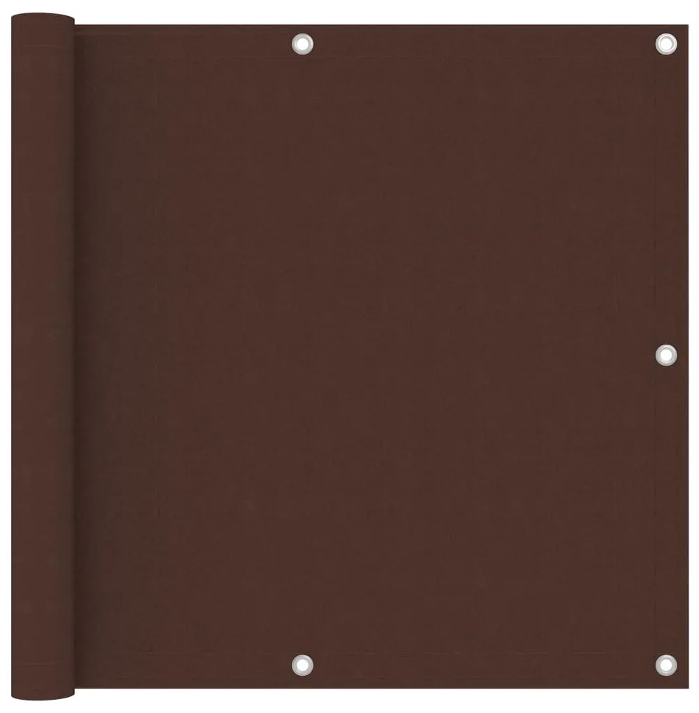 Paravento Da Balcone Marrone 90x500 Cm İn Tessuto Oxford /