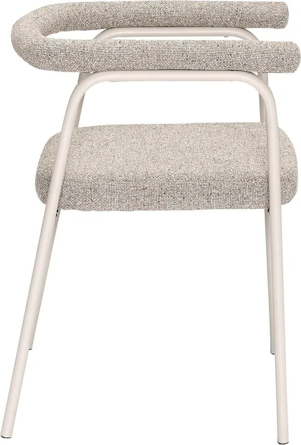 Set di sedie da pranzo beige in imbottito con braccioli 2 pz Ecto – Hübsch