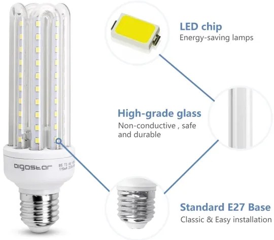 Lampadina LED E27/15W/230V 6500K - Aigostar