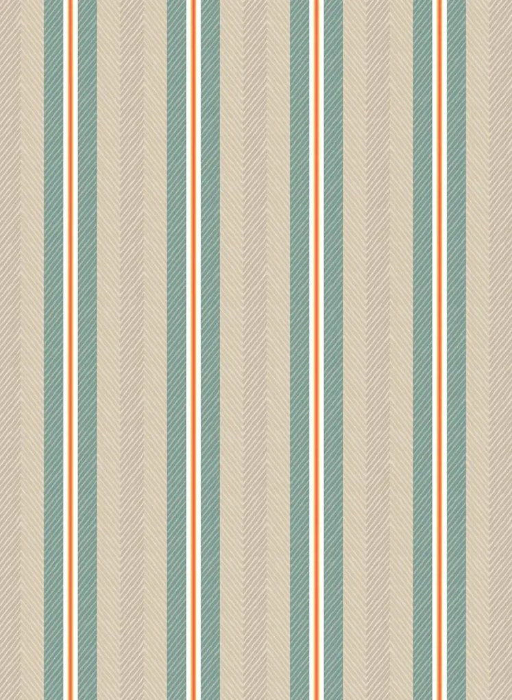 Streifentapete Blurred Lines von Eijffinger - Braun/ Blau