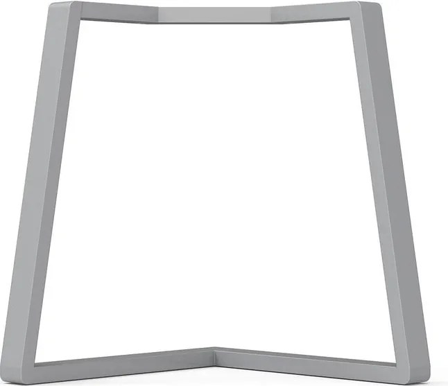 Gamba per mobili STEELMI Angolo in acciaio argentato satinato L 78 x P 78 x H 70 cm